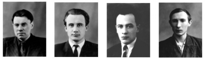 Организаторы одного из первых в Советском союзе Вычислительных центров (Бухараев Р. Г. — второй слева). Источник: https://kpfu.ru/dis/istoriya-sozdaniya-i-razvitiya-departamenta