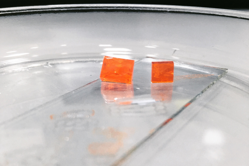 Cube-shaped perovskites. Photo courtesy of the researchers
