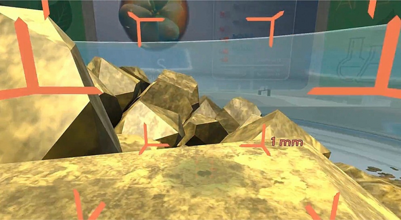 Скриншоты из VR-урока «Построй свой атом». Иллюстрация из статьи. Источник: pubs.acs.org
