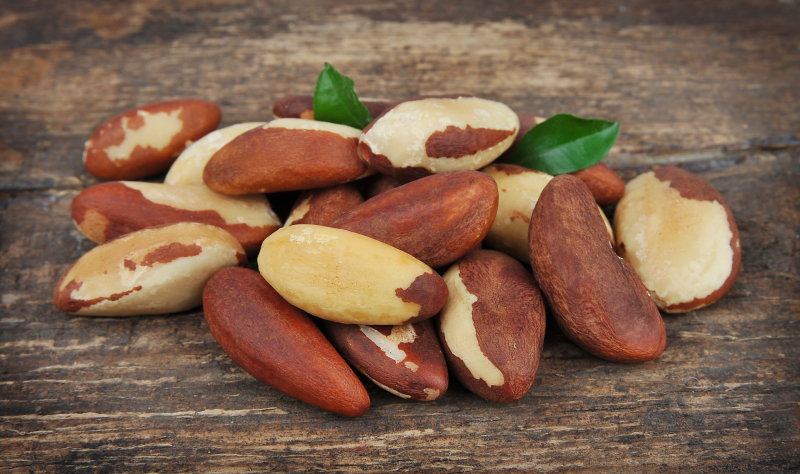 Brazil nuts are currently considered the top source of selenium. Credit: depositphotos.com
