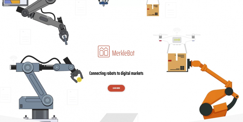Стартовая страница проекта Merklebot. Источник: merklebot.com
