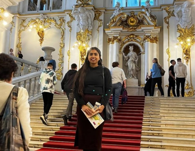 “I ticked off a major destination on my bucket list after visiting the Hermitage. I am a big admirer of art,” said Daxta. Photo courtesy of the subject
