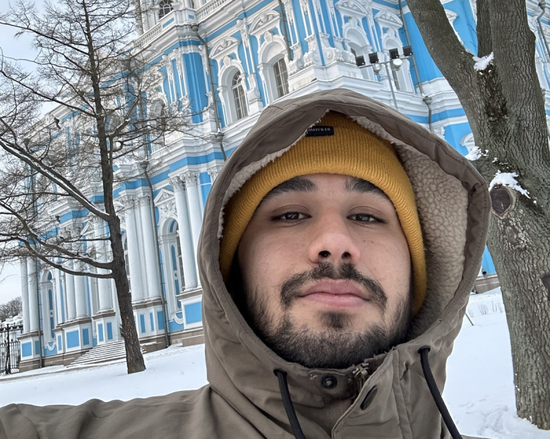 An explorer at heart, Emre has seen almost every popular destination in St. Petersburg. Photo courtesy of the subject
