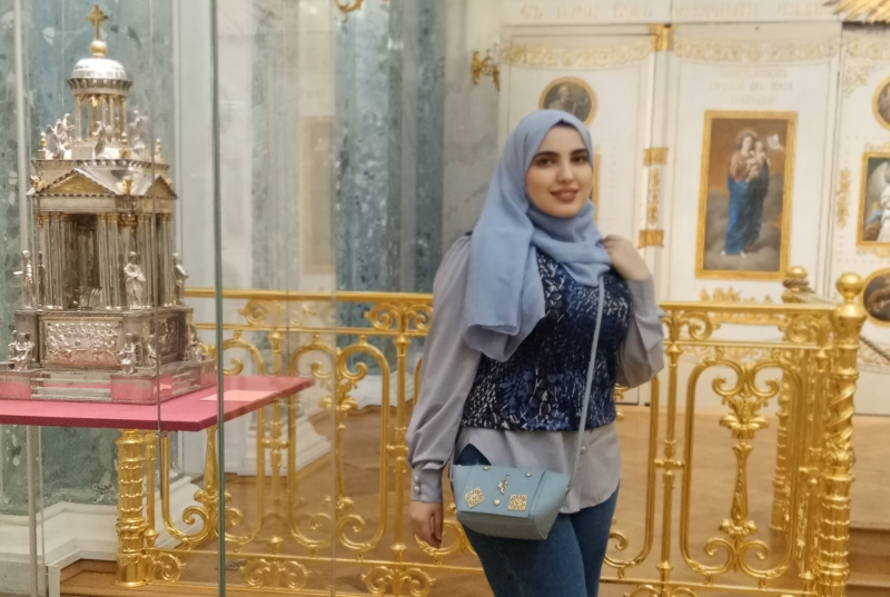 “Exploring the Hermitage has been one of my favorite activities in St. Petersburg,” says Lilia. Photo courtesy of the subject
