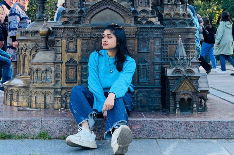 “There’s so much more to explore in St. Petersburg. My journey has only begun,” says Israt. Photo courtesy of the subject
