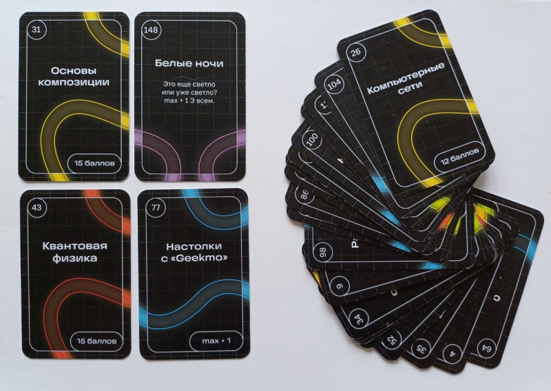 Cards from ITMO.Game. Photos courtesy of Anastasia Bogacheva
