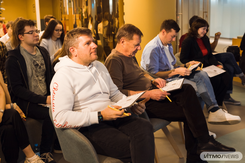 The jury at the defense of projects by ITMO.STARS participants at ITMO University. Photo: Dmitry Grigoryev / ITM

