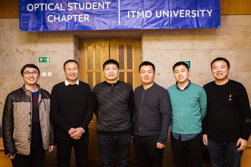 Changchun University of Science and Technology scientists during their internship at ITMO