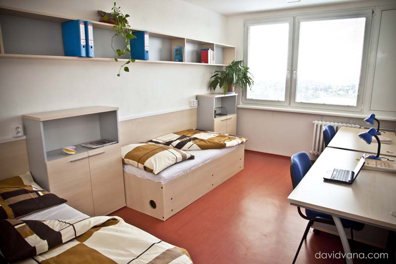 A dorm room at the University of Chemistry and Technology. Credit: vscht.cz