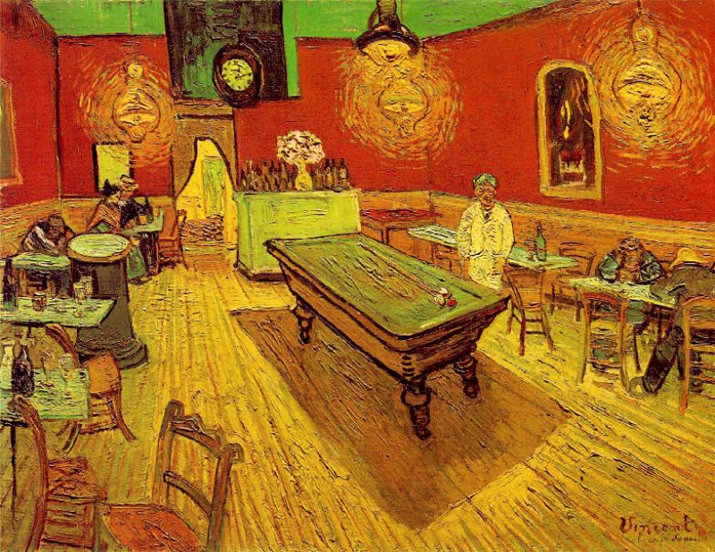 Vincent van Gogh’s painting The Night Café. Credit: ebay.com