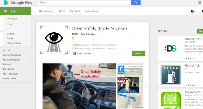 The Drive Safely app