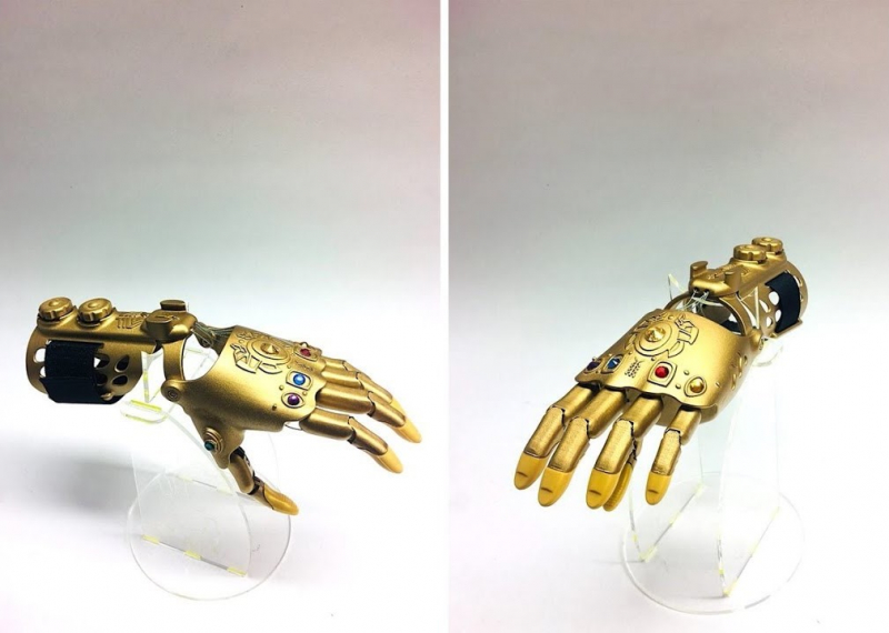 Infinity Gauntlet-inspired prosthesis. Credit: motorica.org