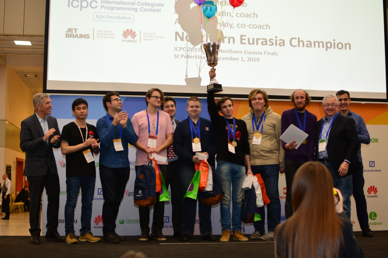 The Northern Eurasia Regional Finals Champions, a team from St. Petersburg State University