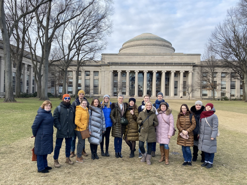 The internship’s participants at MIT