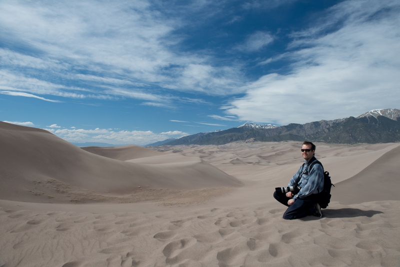 Николай Макаров в Национальном парке Great Sand Dunes штата Колорадо. Фото из личного архива