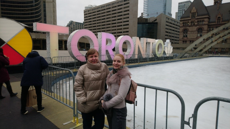Elena Krivoshapkina and Sofia Morozova in Toronto. Photo courtesy of subjects