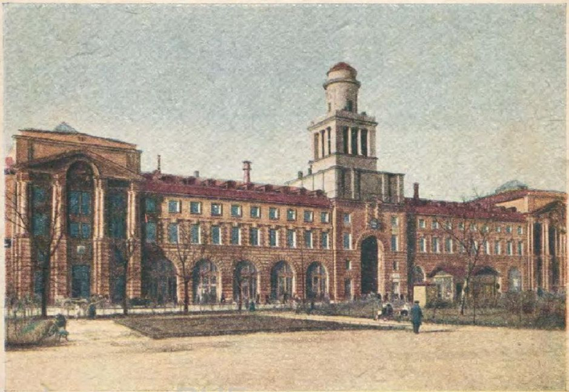 An early postcard depicting the building on Kronverksy Pr. 49.
