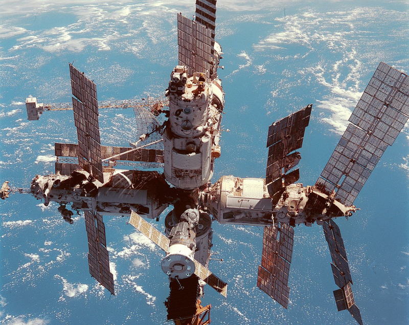 Орбитальная станция «Мир». Источник: wikipedia.org