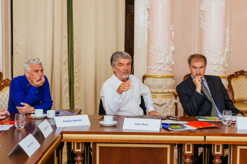 Dr. Peter M.A. Sloot (center) at a session of the International Council in 2019