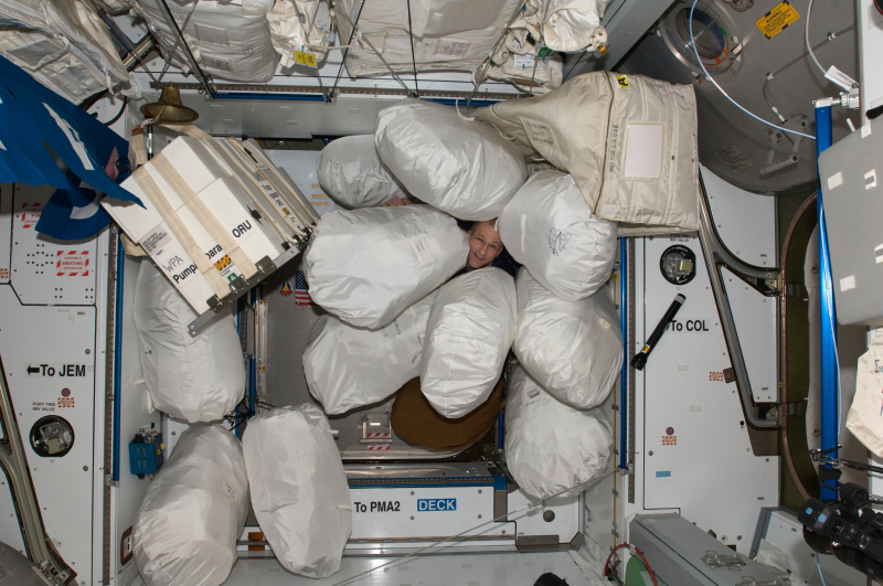 Garbage disposal at the International Space Station. Credit: nasa.gov