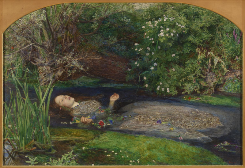 Ophelia by Sir. John Millais. Credit: tate.org.uk