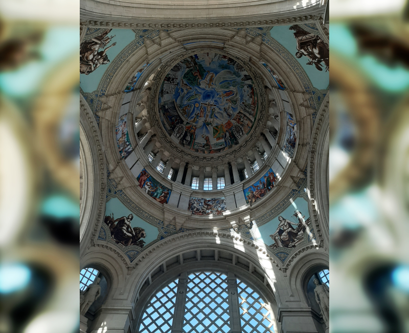 Ceiling of the National Museum of Catalonia. Photo courtesy of the author