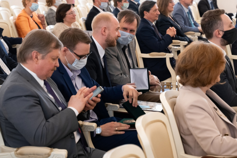 The award ceremony for laureates of the Government of St. Petersburg Prize for outstanding results in the field of science, technology, and vocational education
