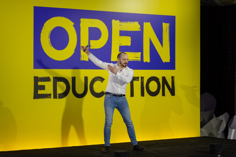 Alexey Peregudin at the Open Education conference
