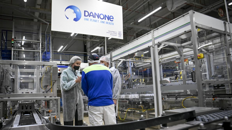 At a Danone production facility in Rotselaar, Belgium. Credit: landbouwleven.be
