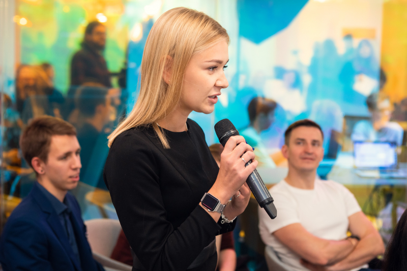 Discussion on the subject of women in STEM at ITMO University. Photo by Dmitry Grigoryev / ITMO.NEWS
