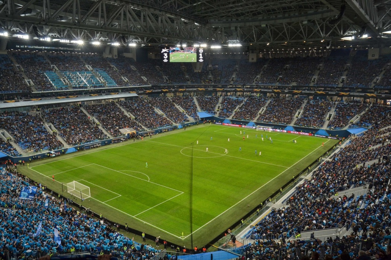 The Gazprom arena is the home stadium for Zenit St. Petersburg football club. Credit: amic.ru
