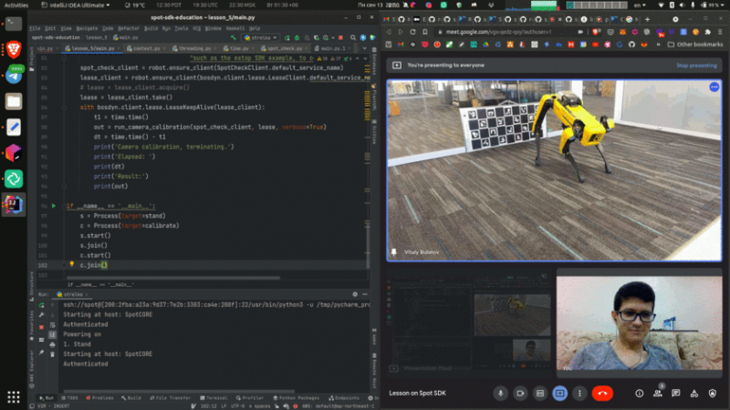A screenshot of the software that allows users to work with Boston Dynamics' Spot. Image courtesy of development team

