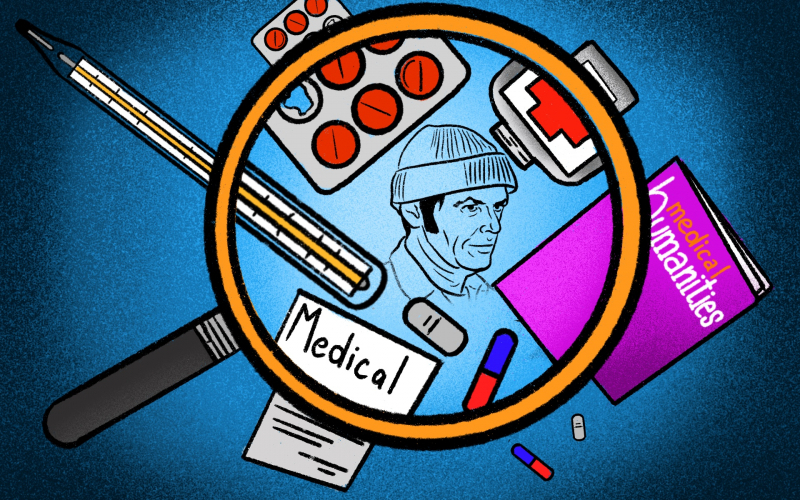 Medical humanities. Illustration by Dmitry Lisovsky / ITMO.NEWS

