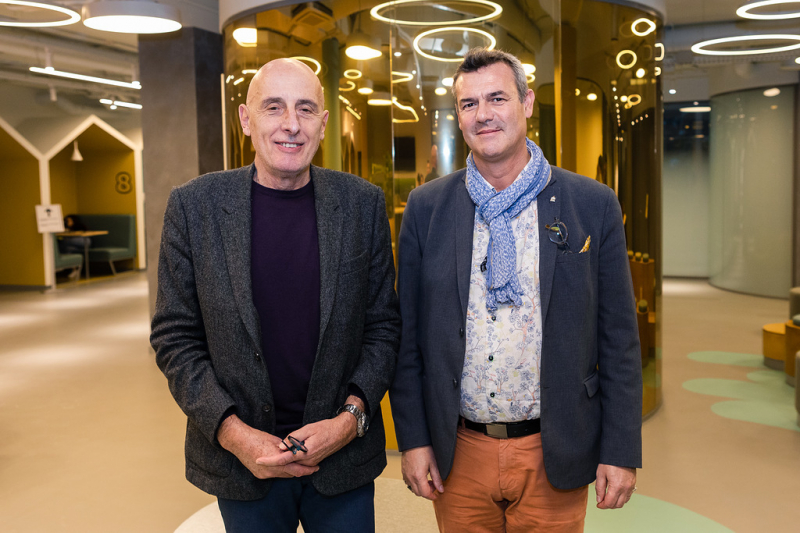 Michel Menu and Vincent Detalle. Photo by Dmitry Grigoryev / ITMO.NEWS
