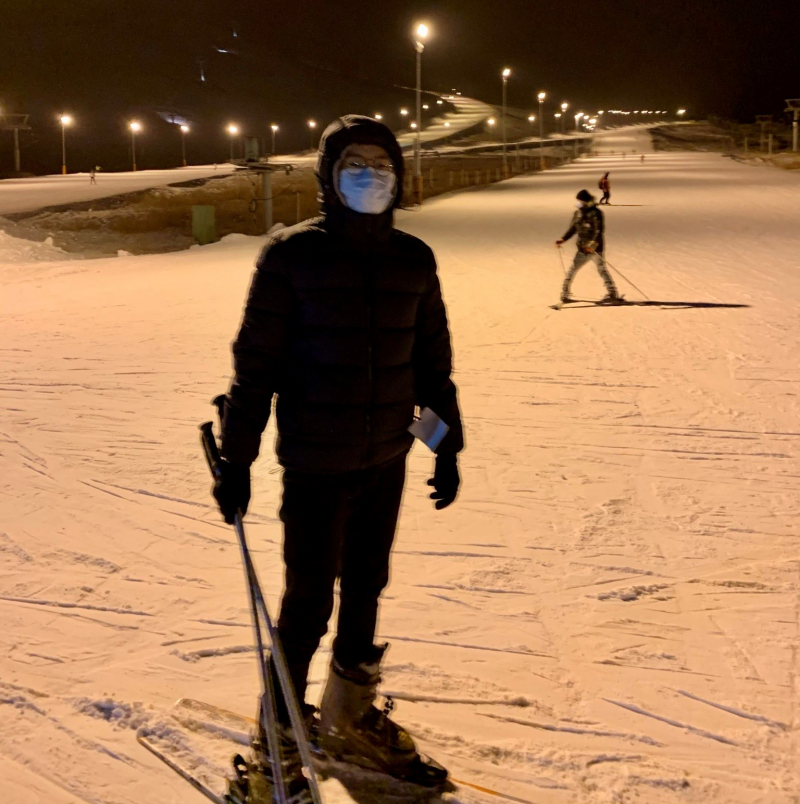 Skiing is one of the many hobbies that Gunbilig has. Photo courtesy of the subject
