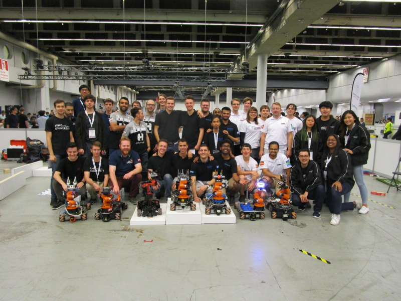 Alexei Ovcharov and other contestants at RoboCup 2018. Photo courtesy of the subject
