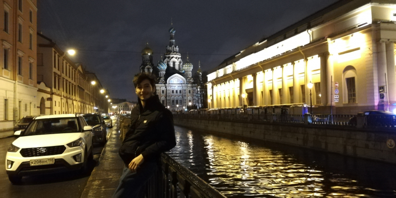 “The city of St. Petersburg comes to life at night,” says Bassel. Photo courtesy of the subject

