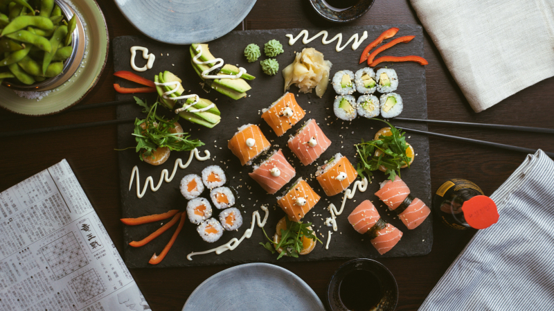Sushi. Credit: Jakub Dziubak on Unsplash
