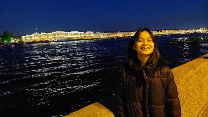 “St. Petersburg feels like my second home,” says Khánh Huyền. Photo courtesy of the subject
