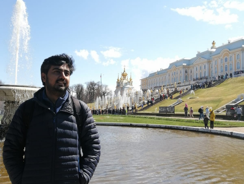 “St. Petersburg is a picturesque city with amazing people,” says Hrishikesh. Photo courtesy of the subject
