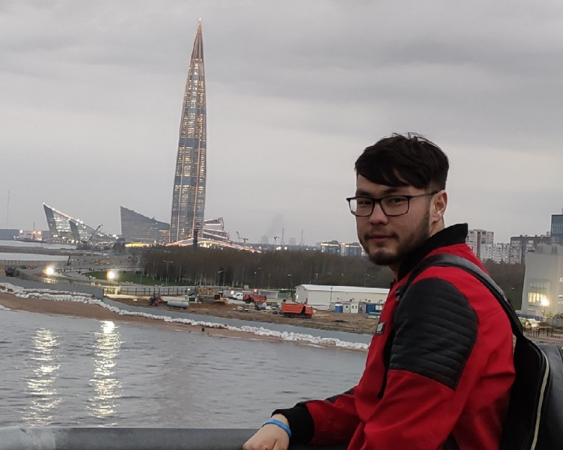 Hossain is having a great time exploring St. Petersburg. Photo courtesy of the subject
