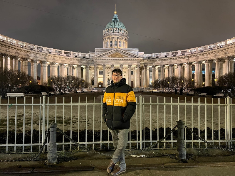 “At first, I knew nothing about Russia but now that I have spent a few months here, I don’t regret my decision,” says Hossain. Photo courtesy of the subject
