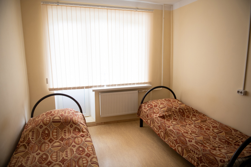 An interior view of a room at the dorm on Alpiyskiy Pereulok 15. Credit: ITMO University

