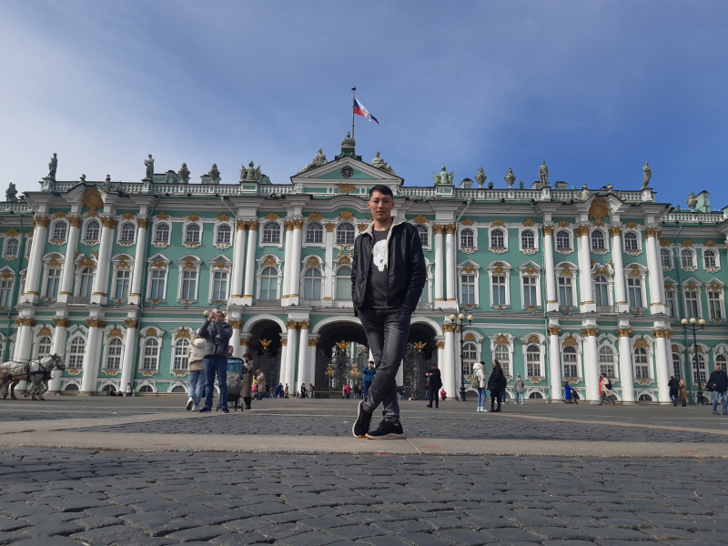 Sharif loves to hang out at The Hermitage, one of the major tourist attractions in St. Petersburg. Photo courtesy of the subject
