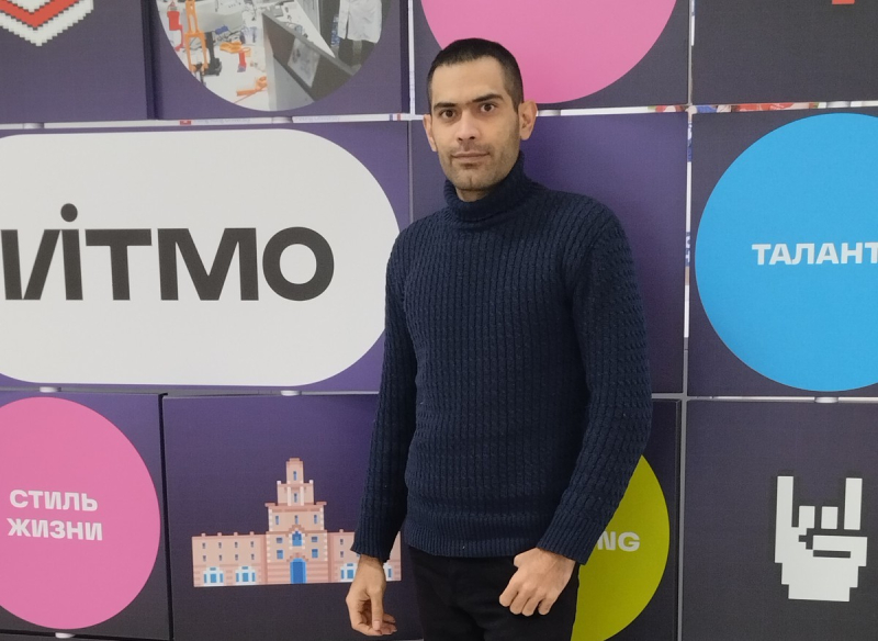 “I am proud to be an ITMO student because it provides an exciting opportunity to network with other international students,” says Hamidreza. Photo courtesy of the subject
