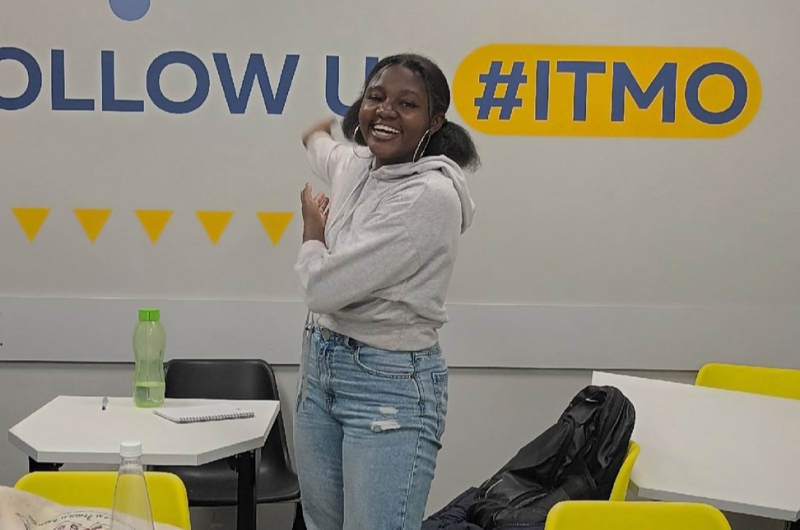Yvonne appreciates the atmosphere at ITMO. “The teachers help you a lot to settle in,” she adds. Photo courtesy of the subject

