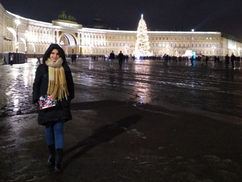 “The Hermitage is one of my favorite places in St. Petersburg,” says Meera. Photo courtesy of the subject
