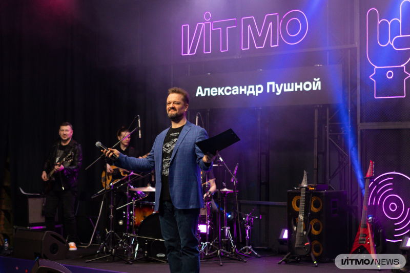 Alexander Pushnoy at ITMO Open Science Rocks in St. Petersburg. Photo by Dmitry Grigoryev / ITMO.NEWS

