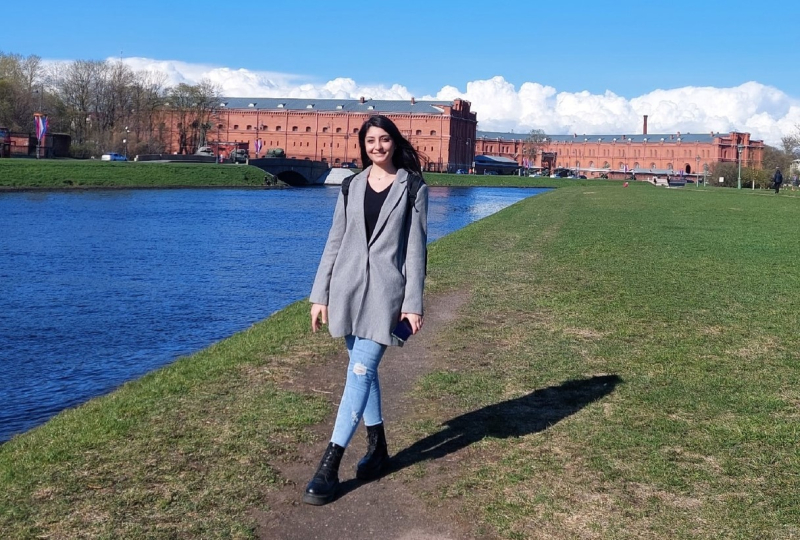 “I love exploring St. Petersburg and learning about its history,” says Makha. Photo courtesy of the subject
