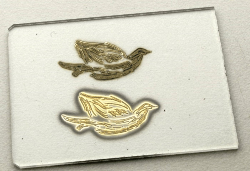 «Солнечные крылья» в стиле контурного рисунка — пример, как можно использовать разноцветную маркировку в искусстве. Фото из личного архива исследователя
